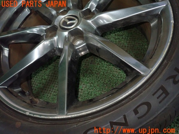 3UPJ=35460918]ロードスター RF VS(NDERC)前期 純正 タイヤホイール 17×7J +45 PCD100 4穴 4本 中古_m3