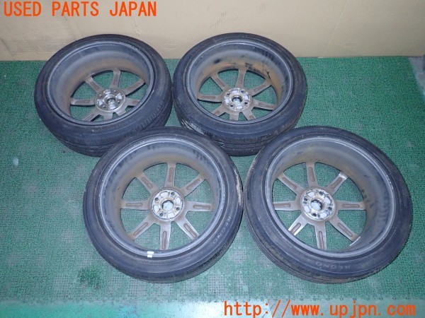 3UPJ=35460918]ロードスター RF VS(NDERC)前期 純正 タイヤホイール 17×7J +45 PCD100 4穴 4本 中古_m4