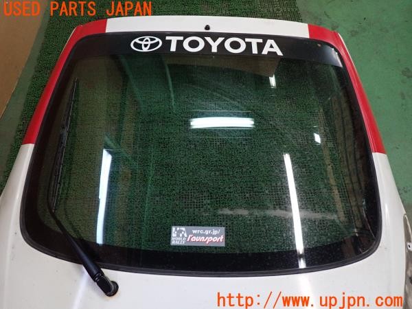 3UPJ=35550014]セリカ GT-FOUR(ST205)後期 純正 バックドア リアゲート カストロールカラー デカール・ステッカー貼り付け 中古_m1