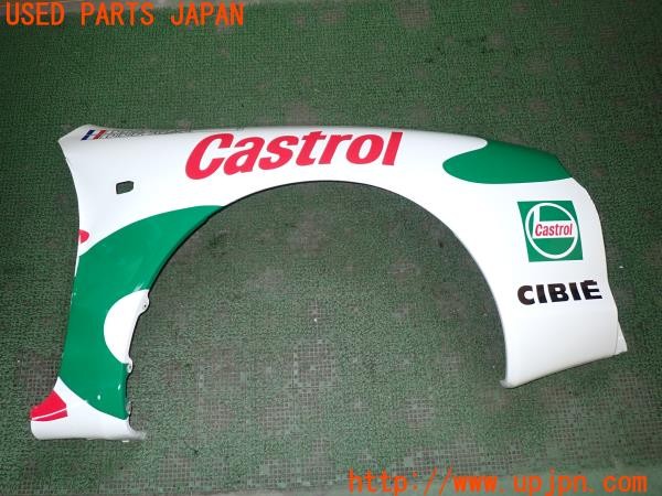 3UPJ=35550049]セリカ GT-FOUR(ST205)後期 純正 右フロントフェンダー カストロールカラー デカール・ステッカー貼り付け 中古_m0