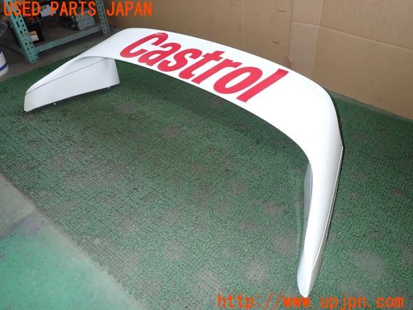 3UPJ=35550057]セリカ GT-FOUR(ST205)後期 純正 リアスポイラー カストロールカラー デカール・ステッカー貼り付け 中古_m1