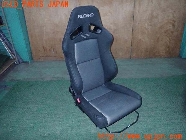 3UPJ=35600644]MR2(SW20)後期 V型 RECARO レカロ SR-7F GK100 BK/SL セミバケットシート レール付き 中古_m0