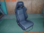3UPJ=35600644]MR2(SW20)後期 V型 RECARO レカロ SR-7F GK100 BK/SL セミバケットシート レール付き 中古_s0