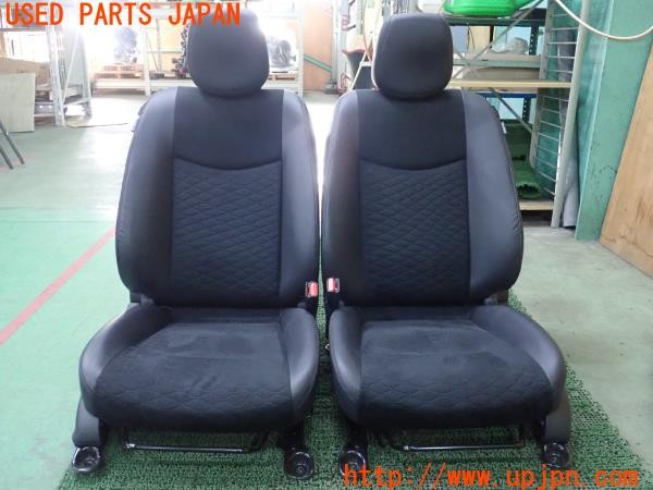 3UPJ=35610609]日産リーフ XVセレクション 90周年記念車(ZE1)純正 シートセット 運転席 助手席 シートヒーター付 手動 コンビシート 中古_m0