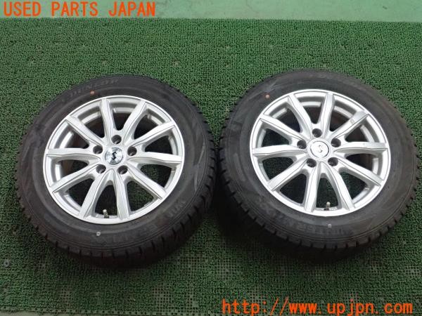3UPJ=35610943]日産リーフ(ZE1)weds JOKER ウェッズ ジョーカー タイヤホイールスタッドレス 16×6.5J +40 PCD114.3 5穴 2本 中古_m0