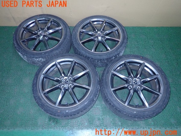 3UPJ=35650918]ロードスター RF VS(NDERC)前期 純正 タイヤホイール 17×7J +45 PCD100 4穴 4本 中古_m0