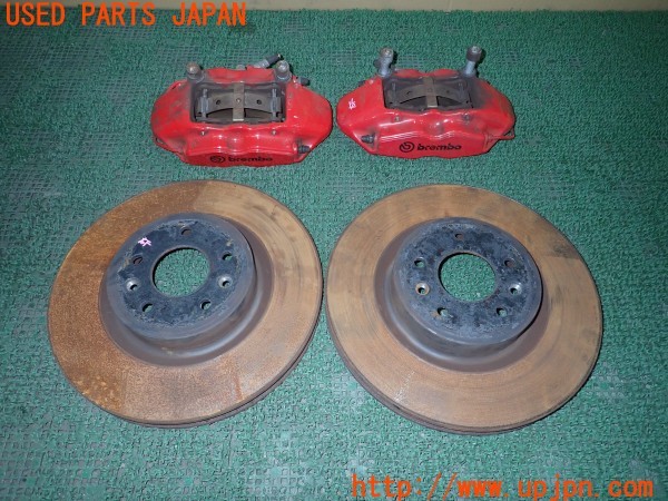 3UPJ=35710302]ルノー メガーヌR.S.(ルノー・スポール)(DZF4R)純正 brembo ブレンボ フロント キャリパーローターセット 中古_m0