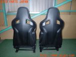 3UPJ=35710609]ルノー メガーヌR.S.(ルノー・スポール)(DZF4R)純正 RECARO レカロ シートセット 運転席 助手席 レール付き 中古_s3