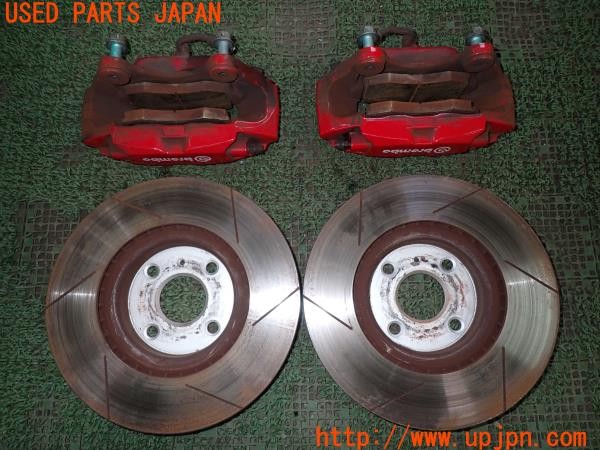 3UPJ=35860302]アバルト 124スパイダー(NF2EK)純正 brembo ブレンボ フロントキャリパーローターセット ディクセルローター付き 中古_m1