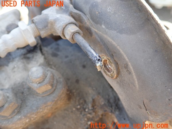 3UPJ=36220318]ランドクルーザー60 バン(HJ61V(改))後期 純正 フロントデフホーシング デフロック 社外 ステアリングダンパー付き 中古_m4