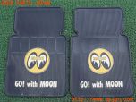 3UPJ=36310629]セドリック ワゴン GL(WUY30)純正MOONEYES ムーンアイズ ラバー フロアマット 2枚 中古_s0