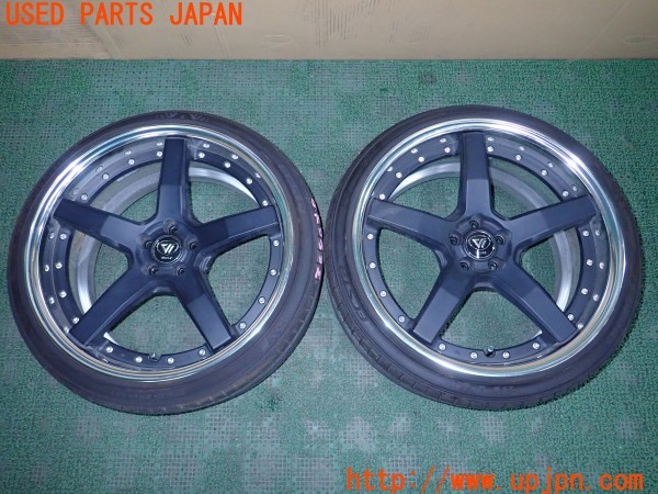 3UPJ=36460962]GR86(BRZ)RC(ZN8)KUHL クール VERZ ヴェルズ KCV-03 タイヤホイール 19×9J +40 PCD1100 5穴 2本 中古_m0