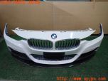 3UPJ=36530048]BMW 330e Mスポーツ(8E20 F30)LCI 純正 フロントバンパー 社外カーボンアンダースポイラー付き 中古_s0