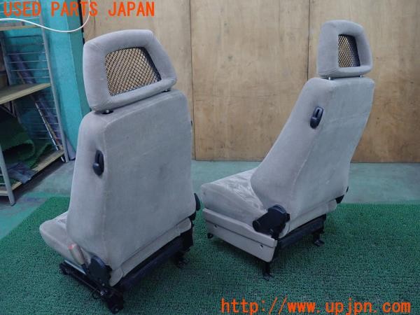 3UPJ=36550609]ビッグホーン プレジール ロング(UBS73GW)後期 純正オプション RECARO シートセット 運転席 助手席 シートヒーター 中古_m1