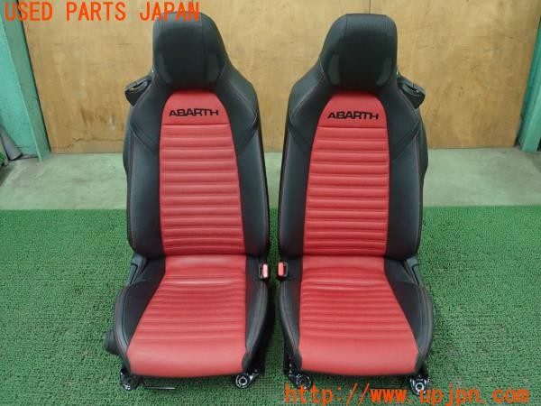 3UPJ=36560609]アバルト 124スパイダー(NF2EK)純正 シートセット BOSEヘッドレストスピーカー内臓 運転席 助手席 中古_m0