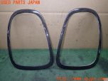 3UPJ=36770012]BMW ミニ(MINI)ジョンクーパーワークス(XMJCW F56)純正 7297415 7297416 テールランプリム 社外カーボンカバー付き 中古_s0
