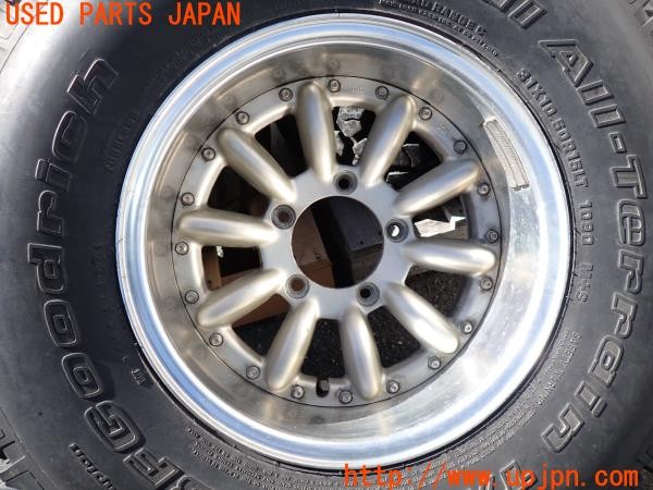 3UPJ=36850916]三菱 ジープ キャンバストップ(J55)ENKEI DECEM10 エンケイ デセム ホイール 15×8JJ -28 PCD139.7 5穴 5本 深リム 中古_m3