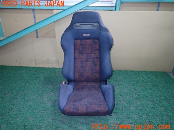 3UPJ=36940644]ランエボ4 GSR(CN9A)純正 RECARO レカロ 助手席 セミバケットシート レール付き 中古_m0