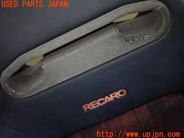 3UPJ=36940644]ランエボ4 GSR(CN9A)純正 RECARO レカロ 助手席 セミバケットシート レール付き 中古_m1