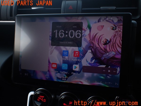3UPJ=37110548]GR86 RC(ZN8 D型)ATOTO X10G211E 10.1 インチ 2DIN カーナビ ナビ 中古_m4