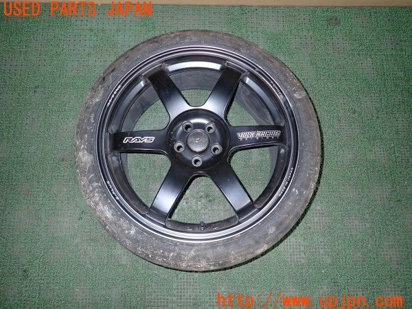 3UPJ=37110961]GR86 RC(ZN8 D型)RAYS レイズ VOLK RACING TE37 SAGA S-plus ホイール 18×8.5J +45 PCD100 5穴 1本 ジャンク_m0