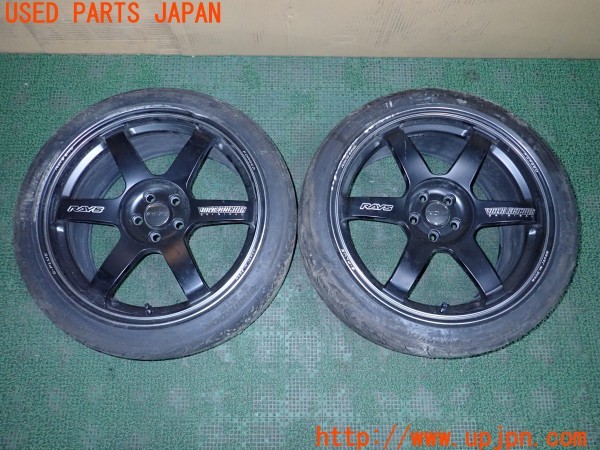 3UPJ=37110962]GR86 RC(ZN8 D型)RAYS レイズ VOLK RACING TE37 SAGA S-plus タイヤホイール 18×8.5J +45 PCD100 5穴 2本 難あり_m0