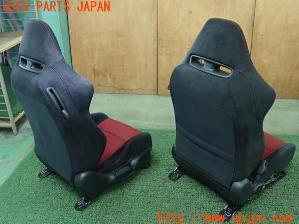 3UPJ=37200609]シビック タイプR ユーロ(FN2)純正 シートセット セミバケットシート 運転席 助手席 レール付き 中古_m1