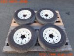 3UPJ=37400903]三菱 ジープ(J36)社外 タイヤホイール 15×5.5JJ PCD139.7 5穴 4本 中古_s0