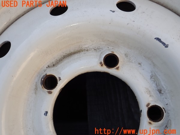 3UPJ=37400903]三菱 ジープ(J36)社外 タイヤホイール 15×5.5JJ PCD139.7 5穴 4本 中古_m3