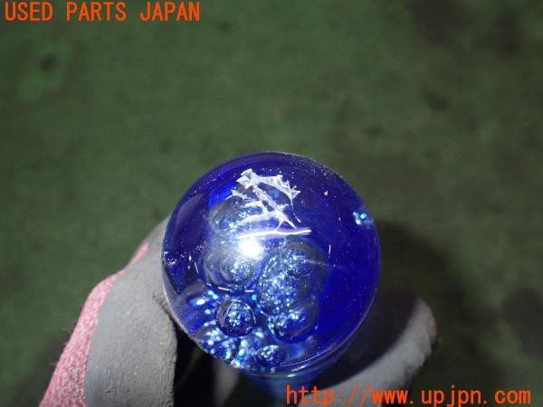3UPJ=37440614]三菱 ジープ キャンバストップ(J53(改))社外 シフトノブ クリスタル 気泡 150mm 中古_m3