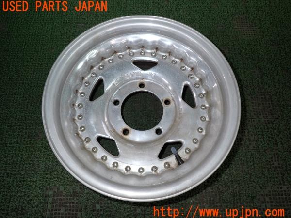 3UPJ=37440961]三菱 ジープ キャンバストップ(J53(改))CENTER LINE センターライン ホイール 15?×8J? ±0? PCD139.7 5穴 1本 中古_m0