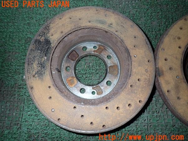 3UPJ=37920305]サバンナ RX-7 カブリオレ(FC3C)後期 社外 フロントディスクローター ドリルド 中古_m3