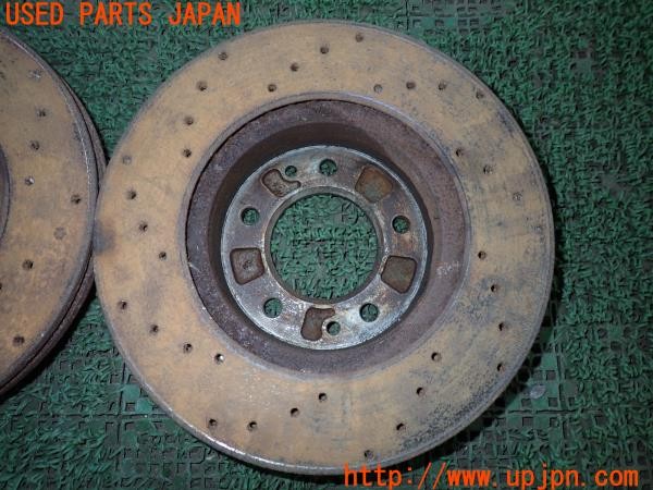 3UPJ=37920305]サバンナ RX-7 カブリオレ(FC3C)後期 社外 フロントディスクローター ドリルド 中古_m4