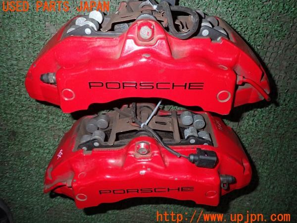 3UPJ=38000301]ポルシェ カイエン(9PABFD 955型)純正 brembo ブレンボ キャリパー 6・4ポット 塗装品? 中古_m3