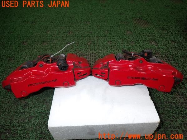 3UPJ=38000301]ポルシェ カイエン(9PABFD 955型)純正 brembo ブレンボ キャリパー 6・4ポット 塗装品? 中古_m4
