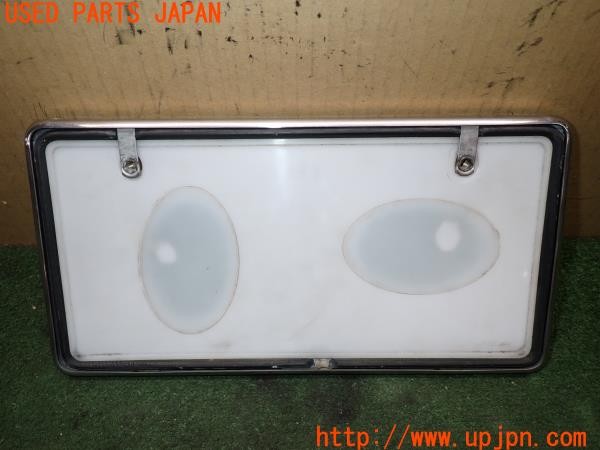 3UPJ=38060579]パジェロ エクシード(V75W)前期 WAP PAT 字光式ナンバー フレーム ホルダー 中古_m0