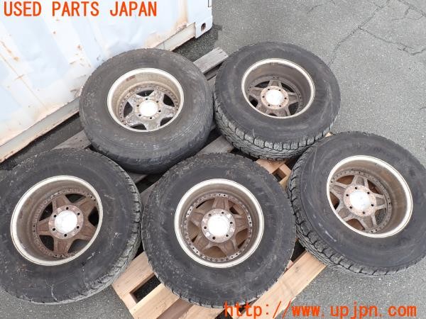 3UPJ=38060917]パジェロ エクシード(V75W)前期 JAOS ジャオス VICTRON ZIGA ホイール 16×8.5J -15 PCD139.7 6穴 5本 中古_m4