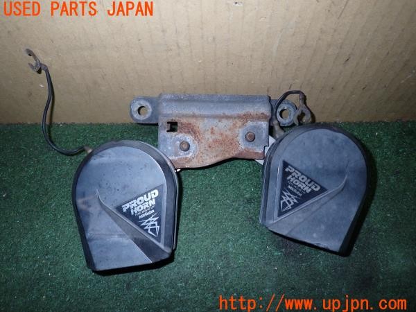 3UPJ=38250563]ランドクルーザー80(FZJ80G)後期 MITSUBA ミツバ PROUD HORN HOS-02 ホーン クラクション 中古_m0