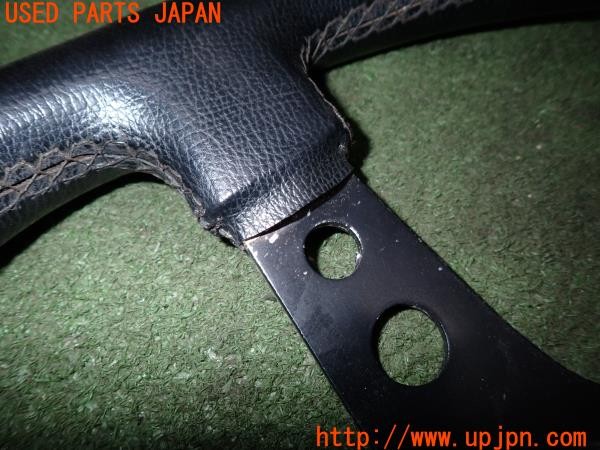 3UPJ=38910617]180SX タイプX(RPS13)中期 社外 ステアリング ディープコーン 355mm ジャンク_m4