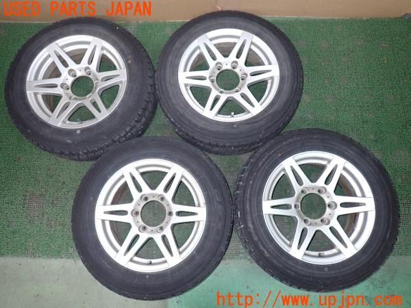 3UPJ=39150917]ハイエースバン 200系 (KDH205V 1型)BRIDGESTONE ブリヂストン LIUFEG CV201 ホイール 16×7JJ +25 PCD139.7 6穴 4本 中古_m0