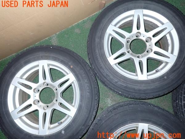 3UPJ=39150917]ハイエースバン 200系 (KDH205V 1型)BRIDGESTONE ブリヂストン LIUFEG CV201 ホイール 16×7JJ +25 PCD139.7 6穴 4本 中古_m1