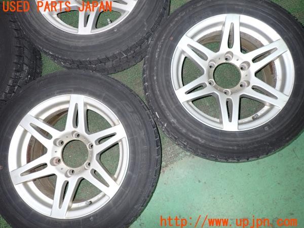 3UPJ=39150917]ハイエースバン 200系 (KDH205V 1型)BRIDGESTONE ブリヂストン LIUFEG CV201 ホイール 16×7JJ +25 PCD139.7 6穴 4本 中古_m2