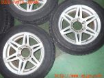 3UPJ=39150917]ハイエースバン 200系 (KDH205V 1型)BRIDGESTONE ブリヂストン LIUFEG CV201 ホイール 16×7JJ +25 PCD139.7 6穴 4本 中古_s2