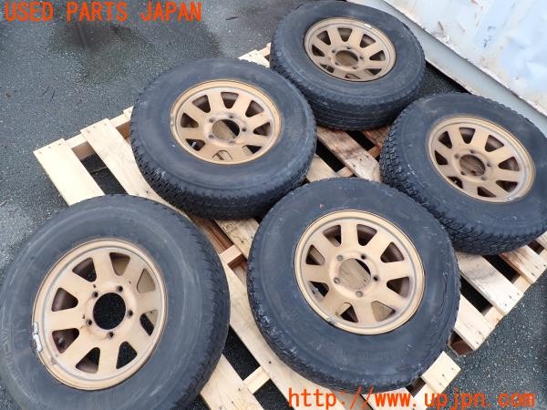 3UPJ=39250916]三菱 ジープ キャンバストップ(J53)純正 TOPY トピー ホイール 15×5.5K PCD139.7 5穴 5本 中古_m0