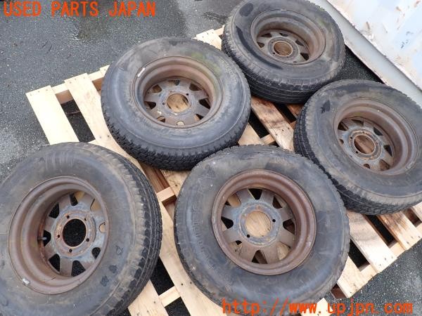 3UPJ=39250916]三菱 ジープ キャンバストップ(J53)純正 TOPY トピー ホイール 15×5.5K PCD139.7 5穴 5本 中古_m3