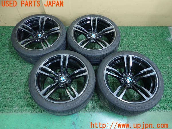 3UPJ=39500920]BMW M4 クーペ(3C30 F82)純正 ダブルスポークスタイリング437M タイヤホイール 19×9J+29 10J+40 PCD120 5穴 ジャンク_m0