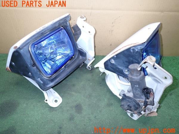 3UPJ=40150561]スプリンタートレノ GT APEX(AE92)後期 純正 ヘッドライトユニット リトラクタブル ADJURE ブルーレンズ 角目 当時物 中古_m1