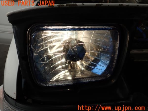 3UPJ=40150561]スプリンタートレノ GT APEX(AE92)後期 純正 ヘッドライトユニット リトラクタブル ADJURE ブルーレンズ 角目 当時物 中古_m4