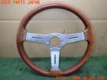 3UPJ=40290617]ランクル60(FJ62V(改))後期 NARDI ナルディ ウッド ステアリング 365mm 当時物 中古_s0