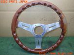 3UPJ=40290617]ランクル60(FJ62V(改))後期 NARDI ナルディ ウッド ステアリング 365mm 当時物 中古_s1